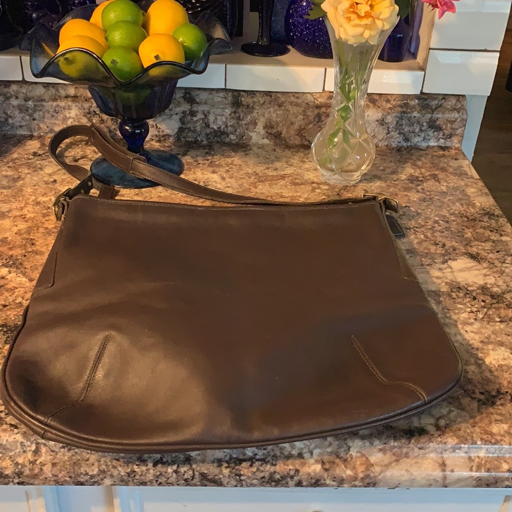 Coach Large Soft Leather Shoulder Bag #9210 - Picture 2 of 11